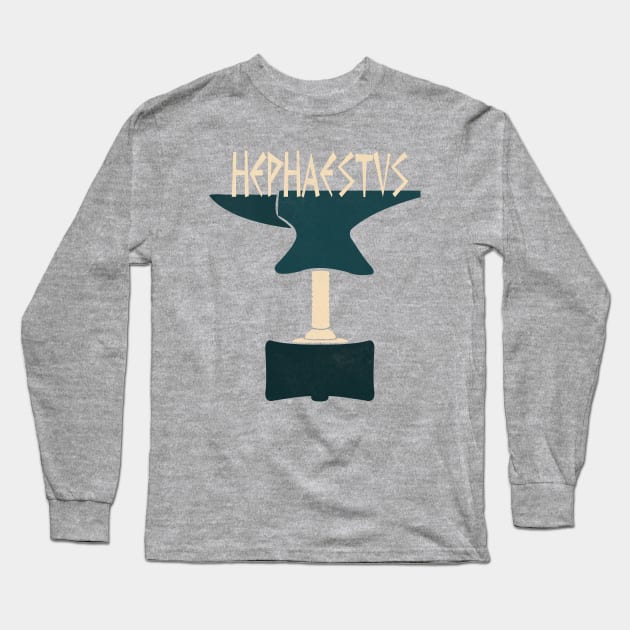 Hephaestus Long Sleeve T-Shirt by Art by Angele G